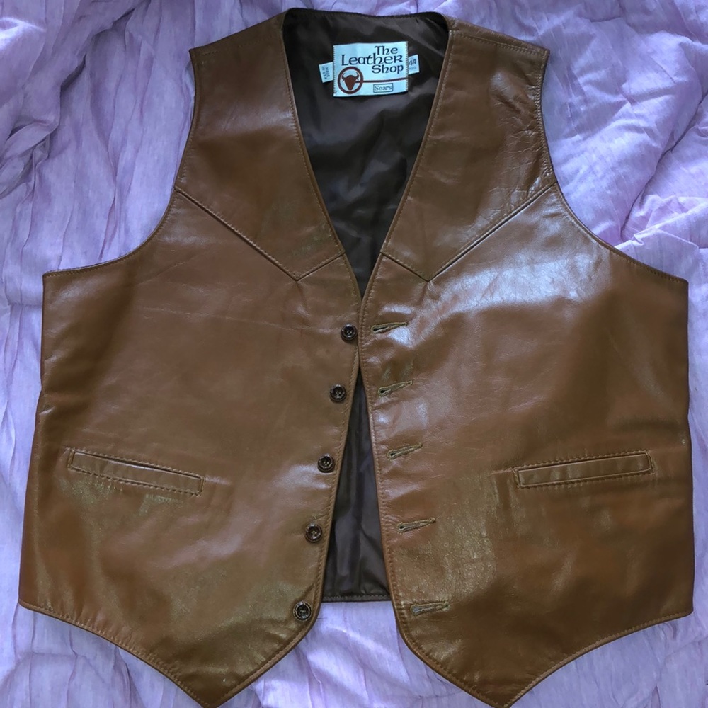 Leather vest